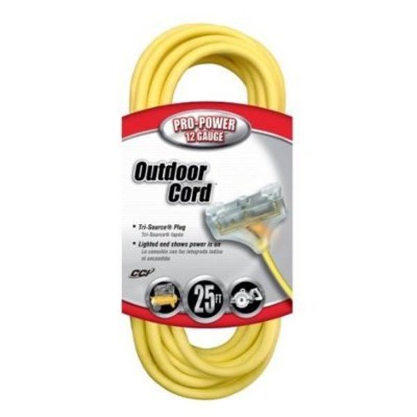 Southwire TRIPLE LT END 25 FT 12/3 YELLOW SJTW CM04187